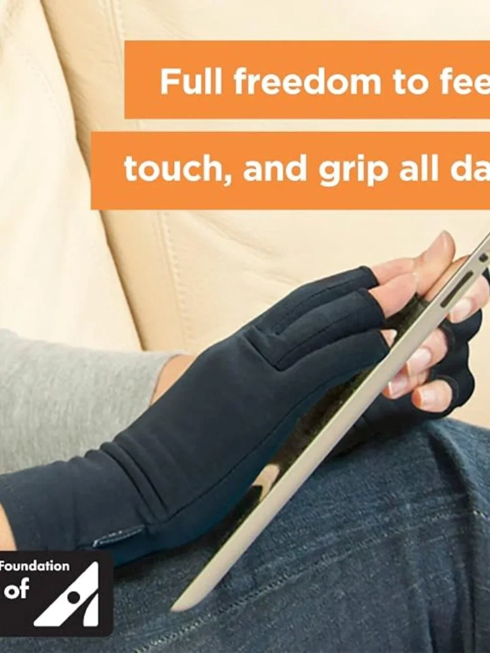 Compression Arthritis Gloves Fingerless Support Joint Pain Circulation Compress